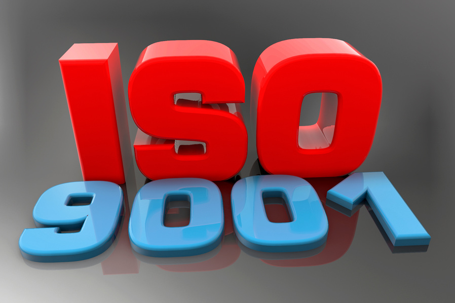 ISO 9001 3d text render